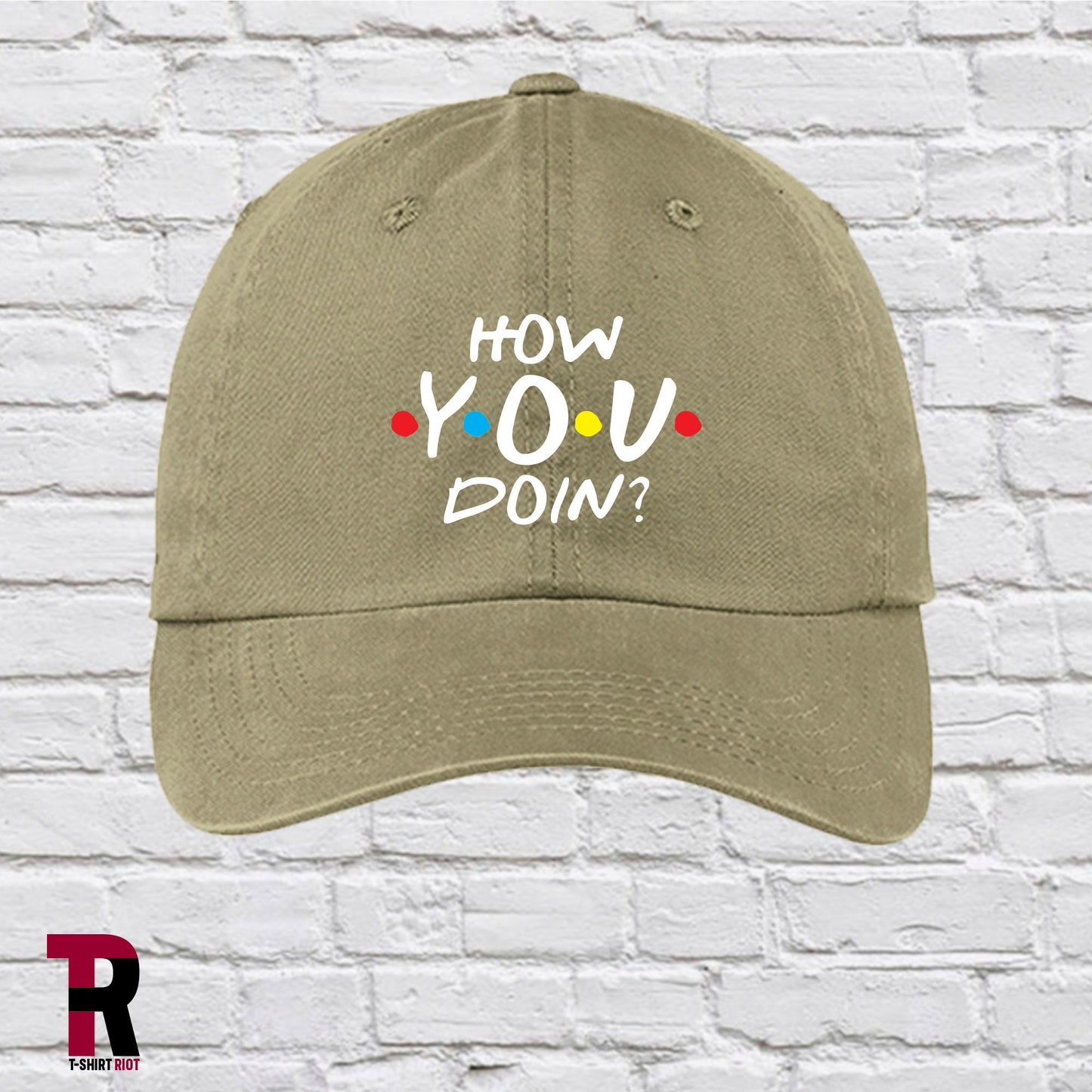 How YOU Doin? Low Profile Garment Washed Unstructured Hat | F.R.I.E.N.D.S - SKU