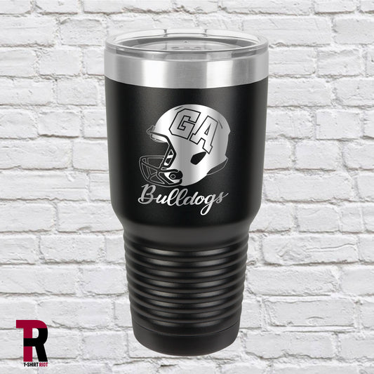 Bulldogs Hard Hit Laser Engraved 30oz Tumbler | University of Georgia-SKU