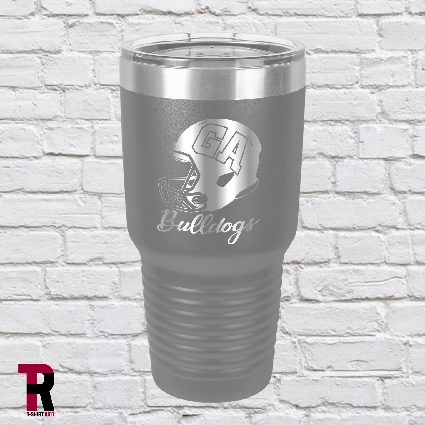 Bulldogs Hard Hit Laser Engraved 30oz Tumbler | University of Georgia-SKU