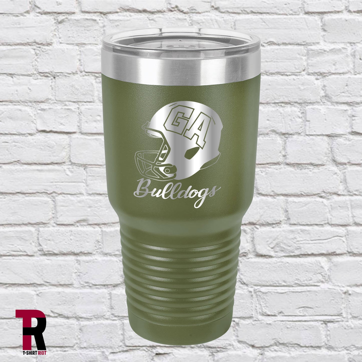 Bulldogs Hard Hit Laser Engraved 30oz Tumbler | University of Georgia-SKU