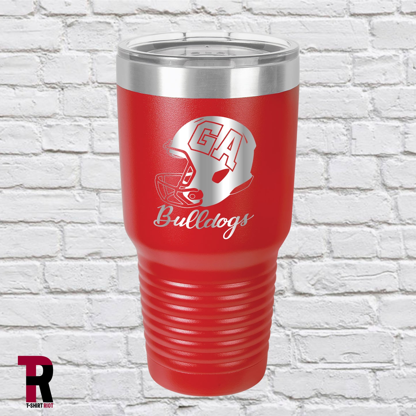 Bulldogs Hard Hit Laser Engraved 30oz Tumbler | University of Georgia-SKU