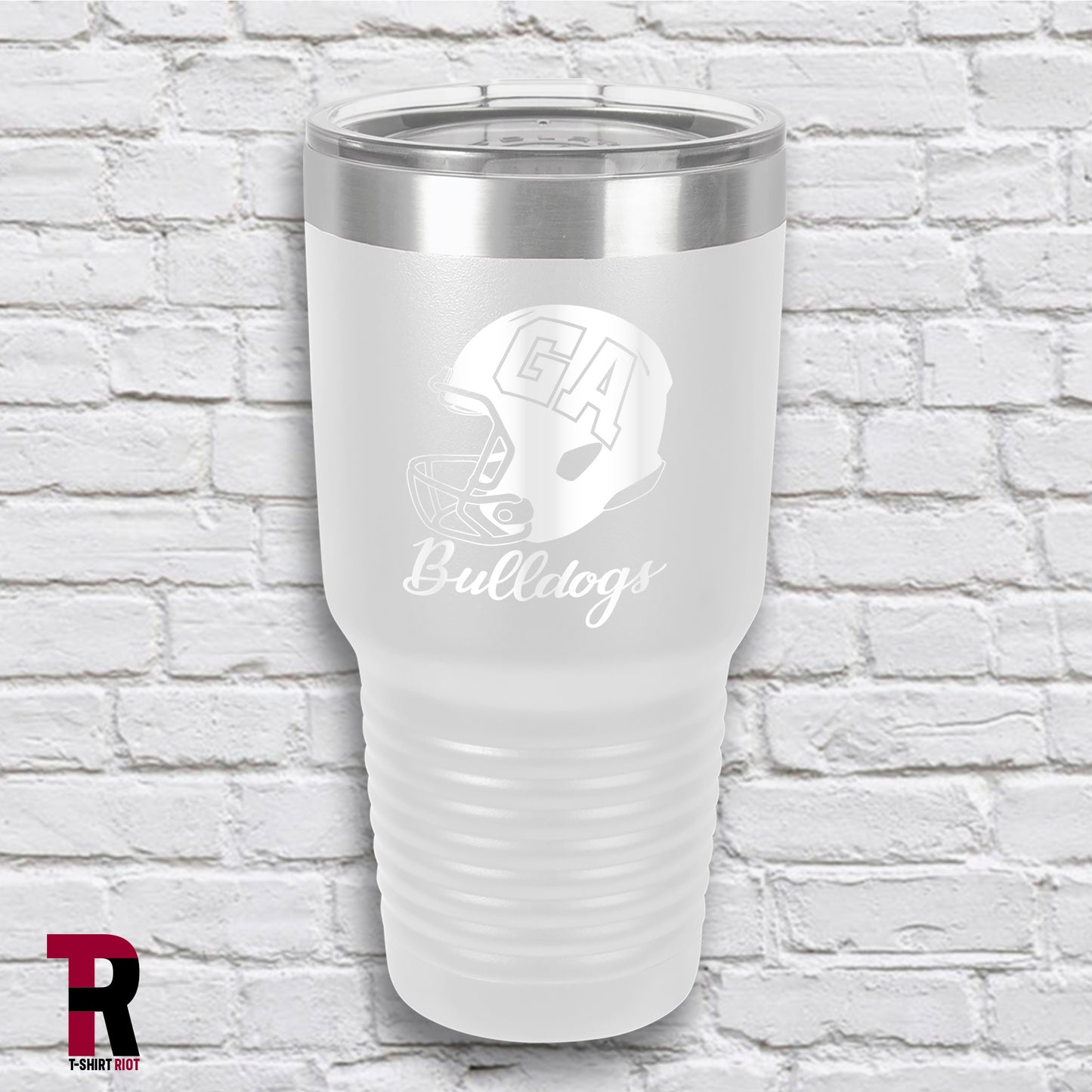 Bulldogs Hard Hit Laser Engraved 30oz Tumbler | University of Georgia-SKU