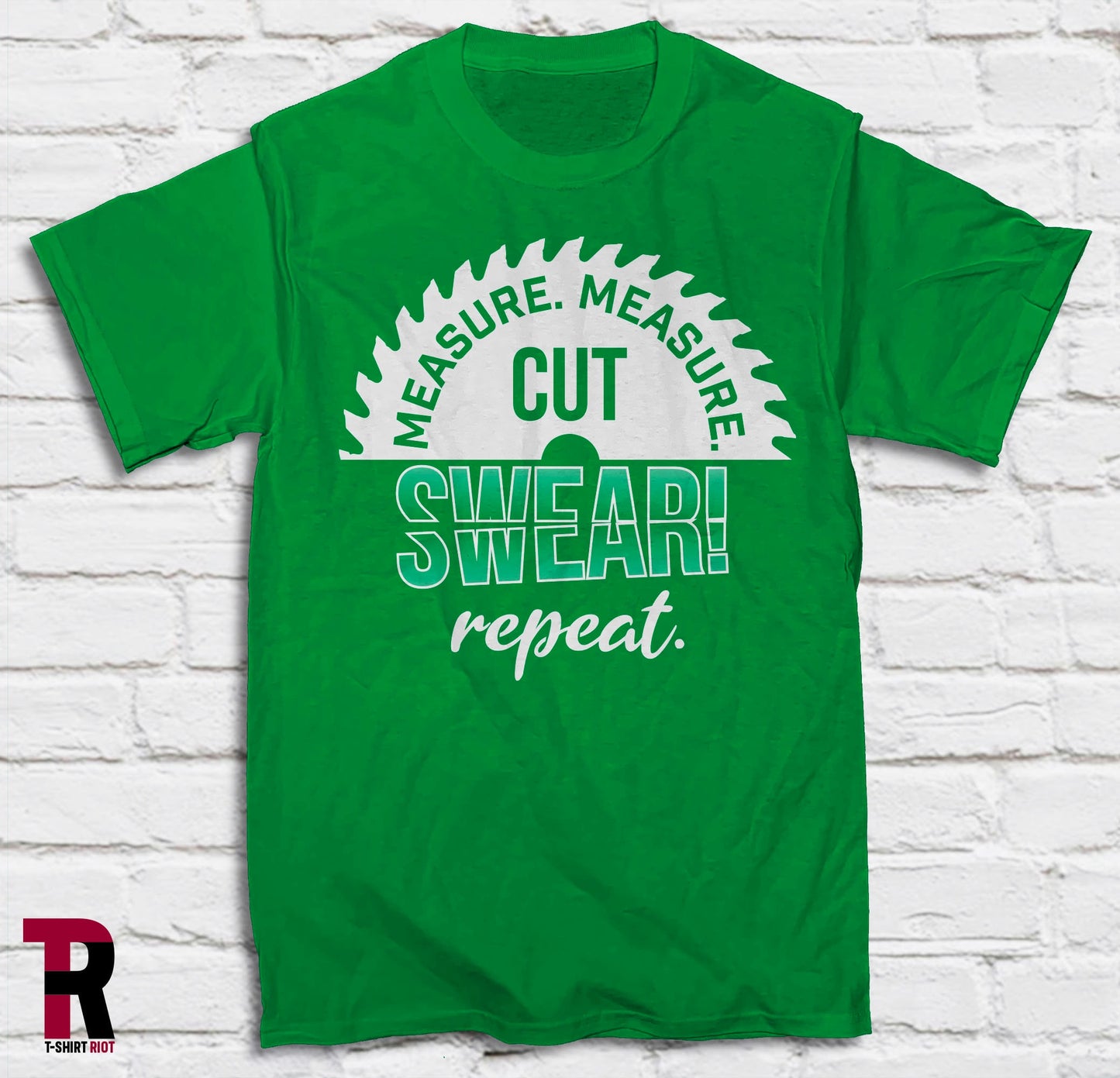 Measure Cut Swear Repeat Unisex Softstyle T-Shirt - SKU