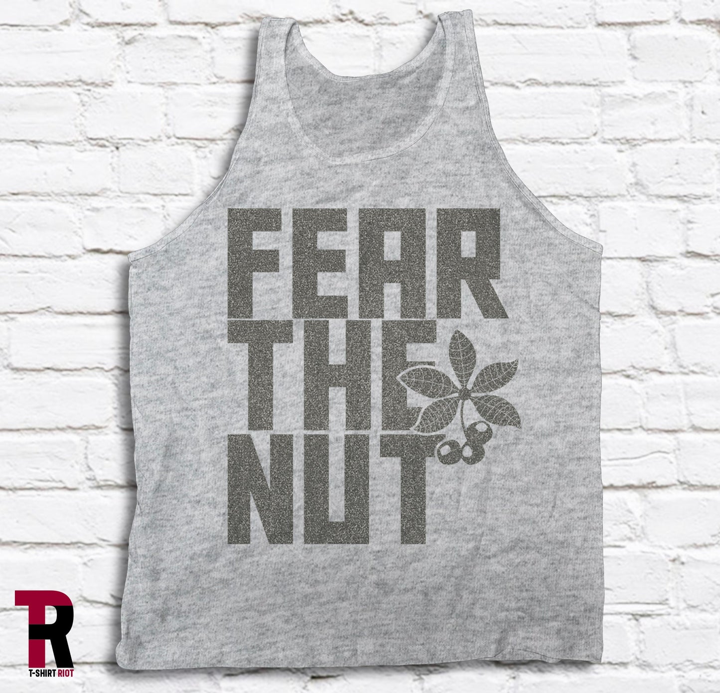 Fear The Nut Men's Bella+Canvas Tank Top | Ohio State Buckeyes | College Football Tank | Tailgating Tank - SKU