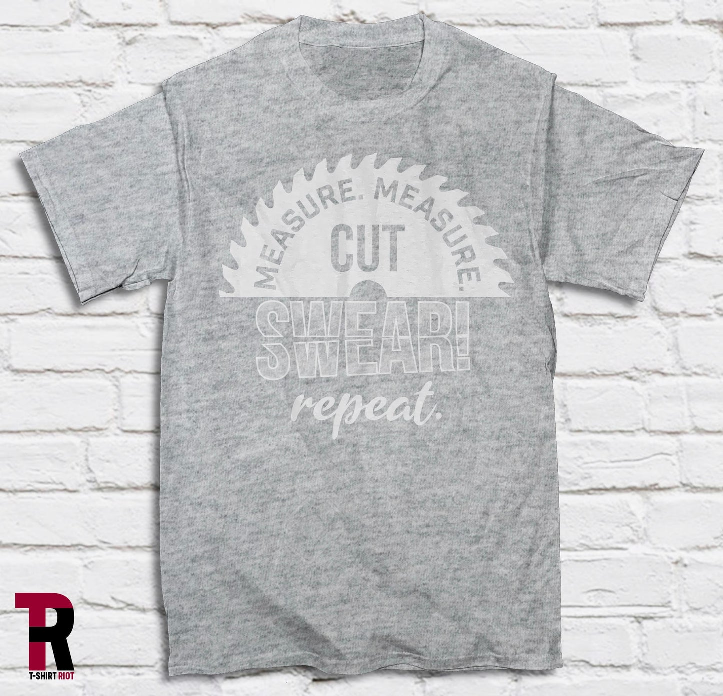 Measure Cut Swear Repeat Unisex Softstyle T-Shirt - SKU