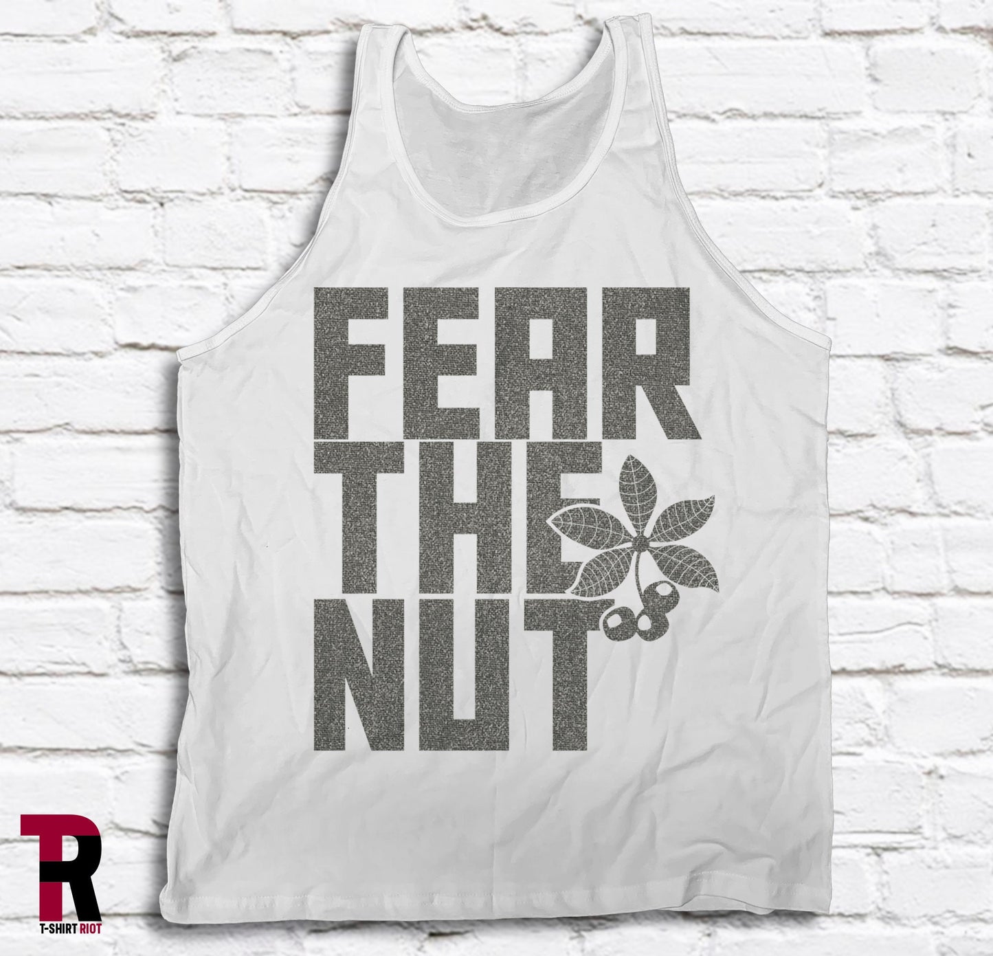 Fear The Nut Men's Bella+Canvas Tank Top | Ohio State Buckeyes | College Football Tank | Tailgating Tank - SKU