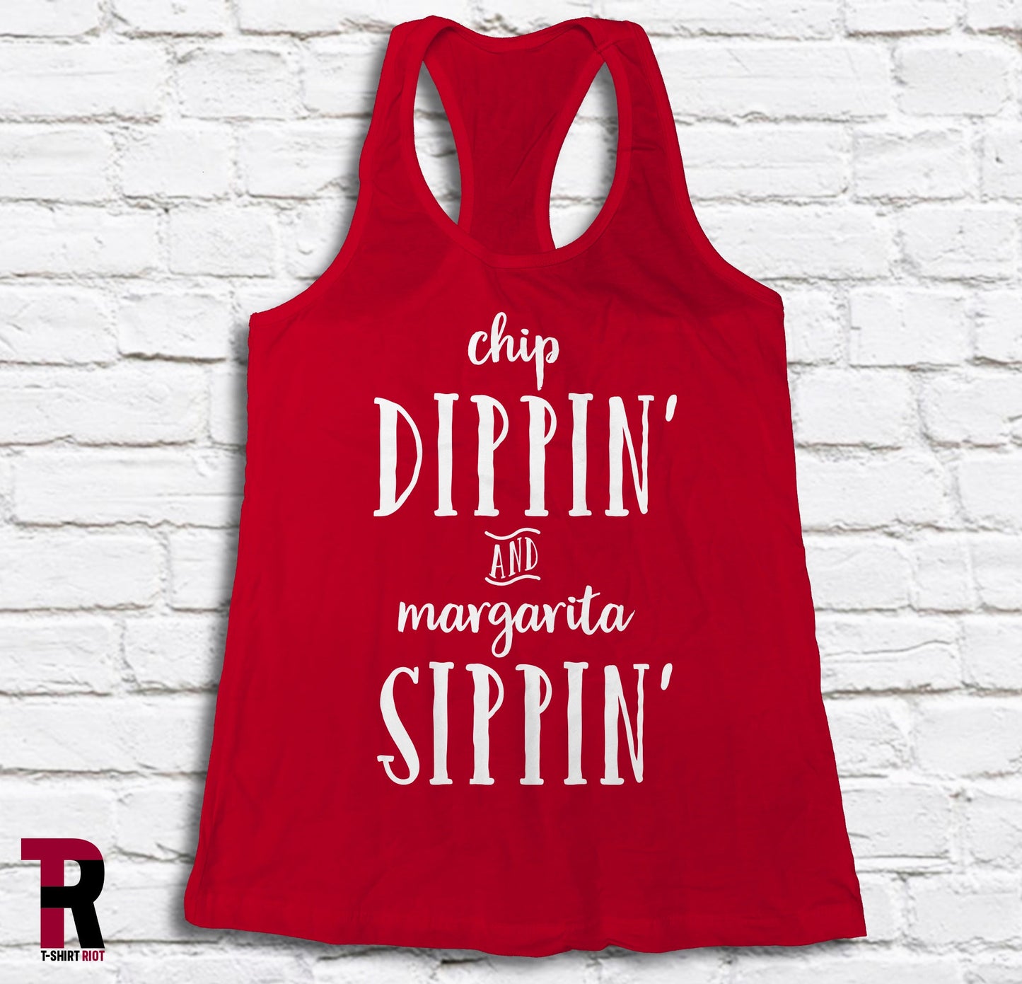 Chip Dippin' And Margarita Sippin' Women's Soft Style Tank Top - SKU