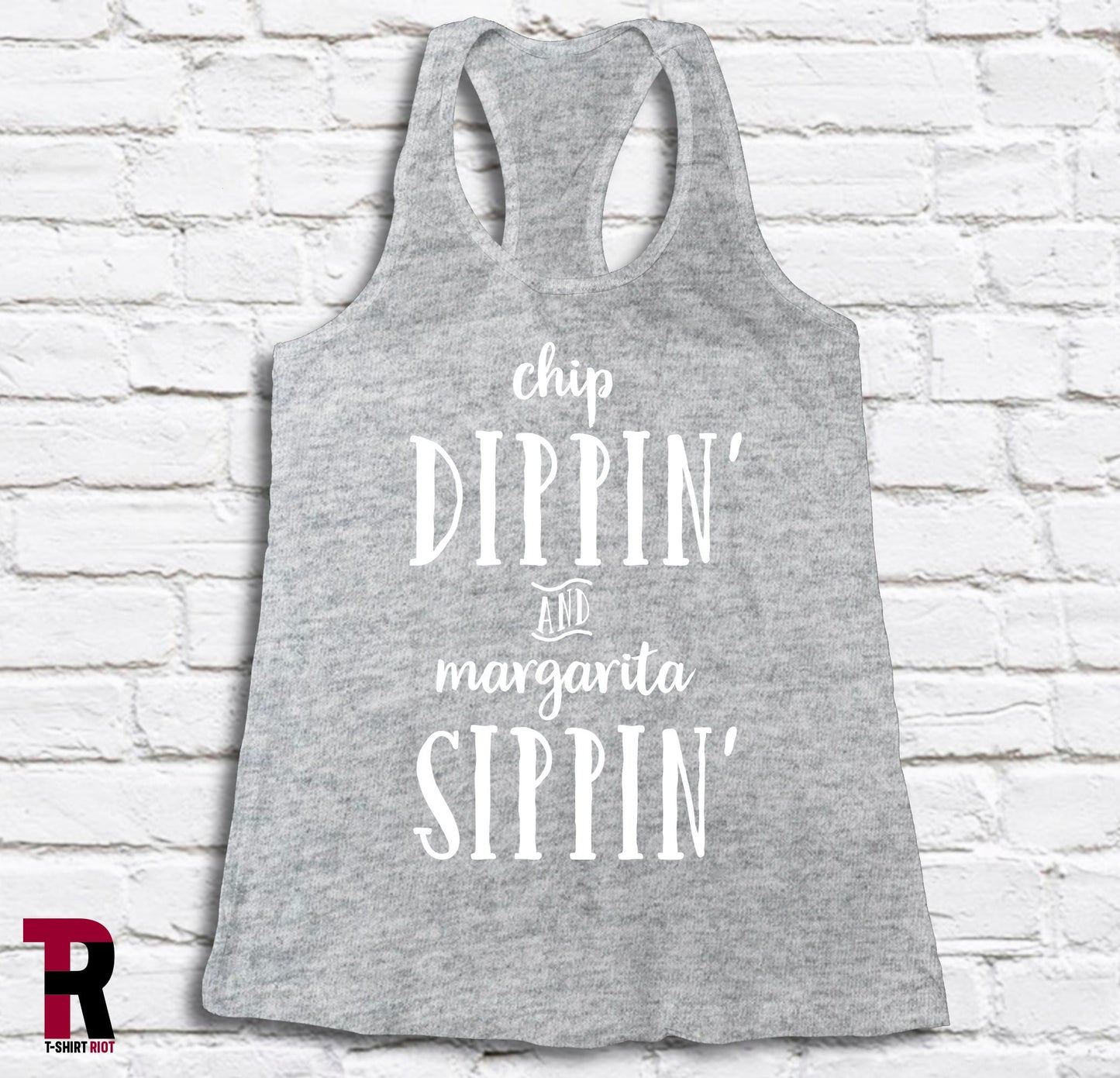 Chip Dippin' And Margarita Sippin' Women's Soft Style Tank Top - SKU