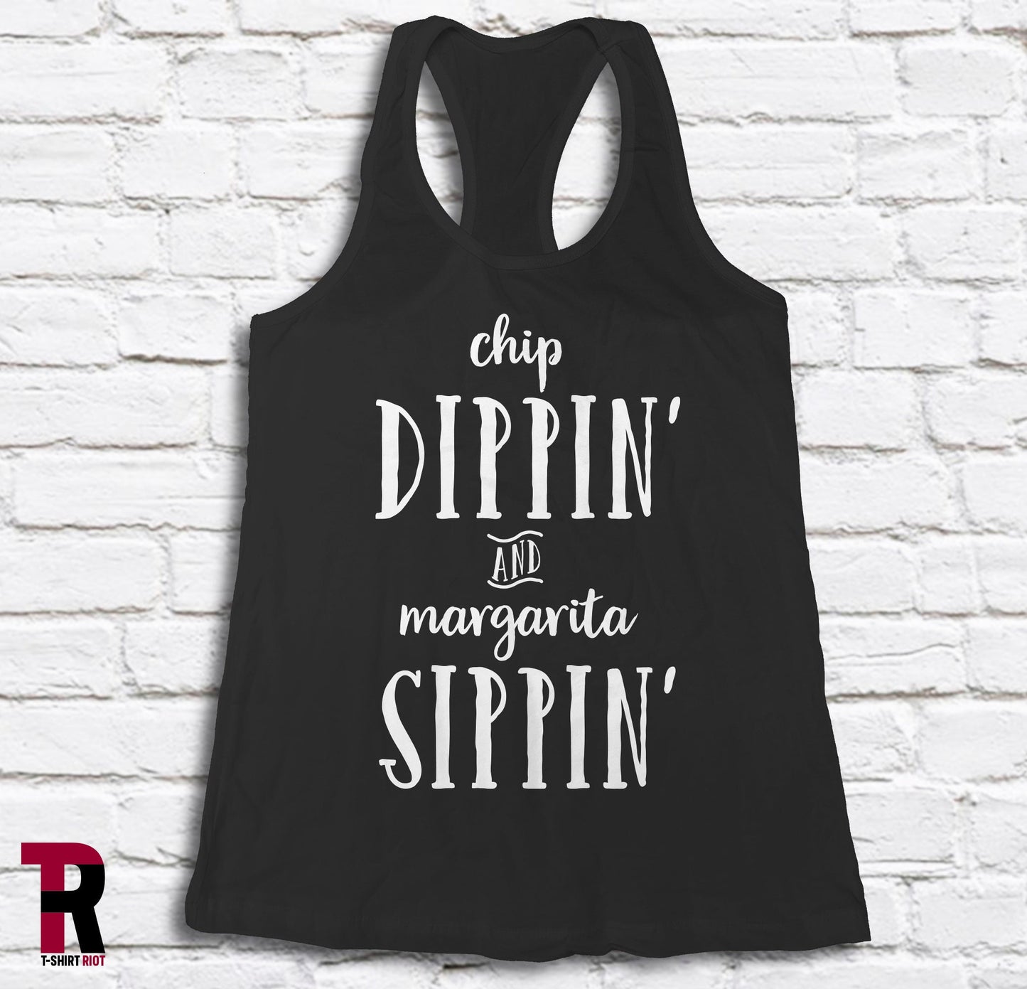 Chip Dippin' And Margarita Sippin' Women's Soft Style Tank Top - SKU