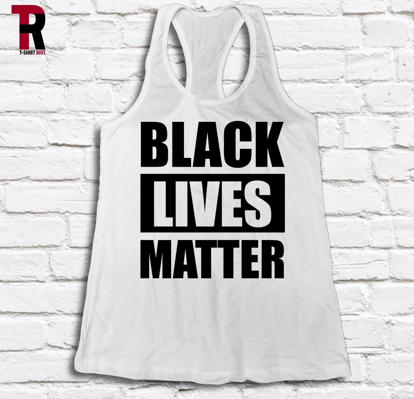 BLACK LIVES MATTER Women's Soft Style Tank | Black Ink - SKU