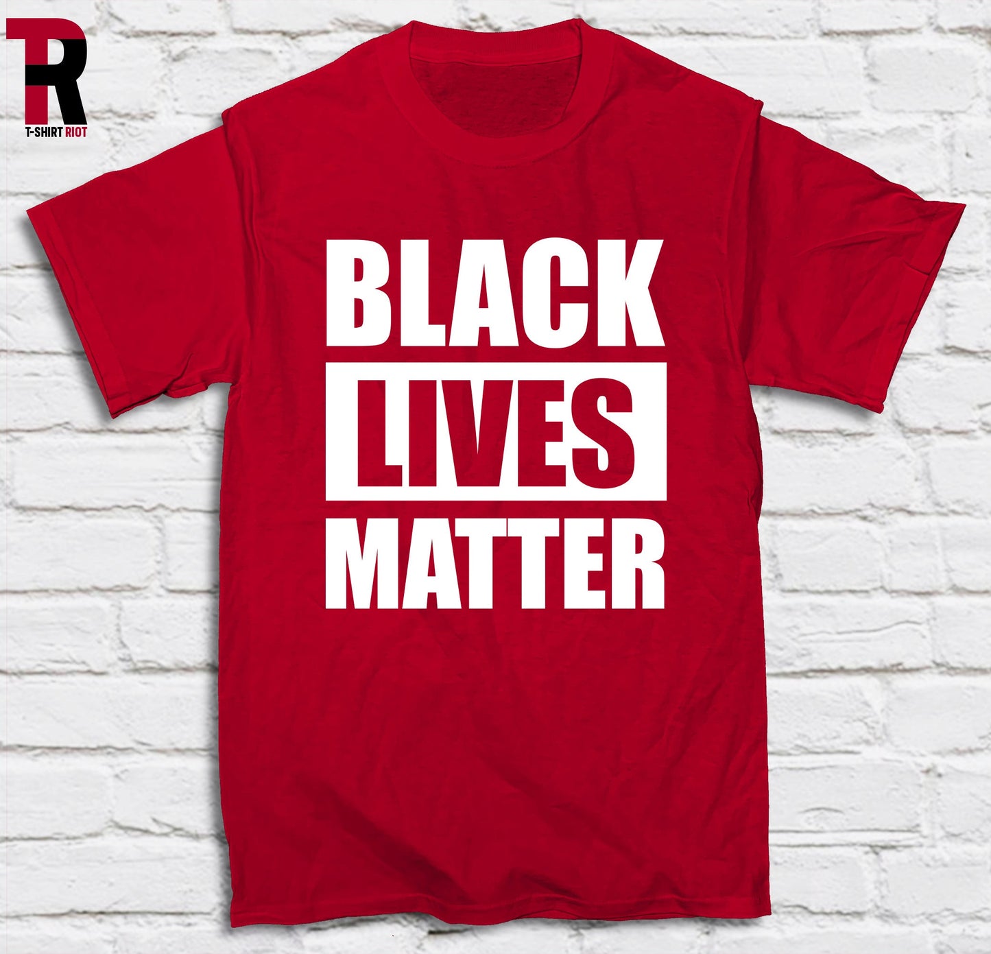 BLACK LIVES MATTER Unisex Soft Style T-Shirt | White Ink - SKU