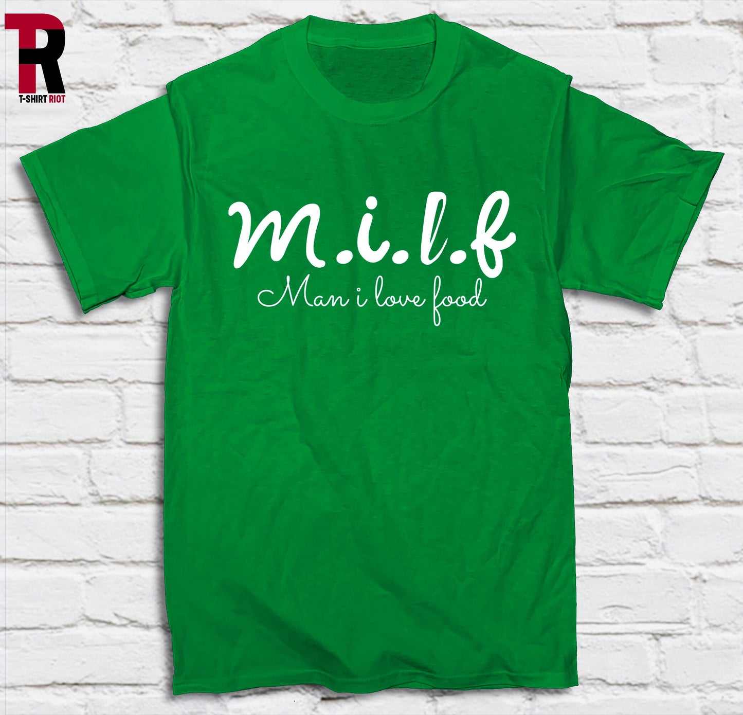 M.I.L.F- Man I Love Food Unisex Bella+Canvas T-Shirt | Funny Graphic Tee | MILF Shirt | Gifts for Him | Gifts for Her - SKU