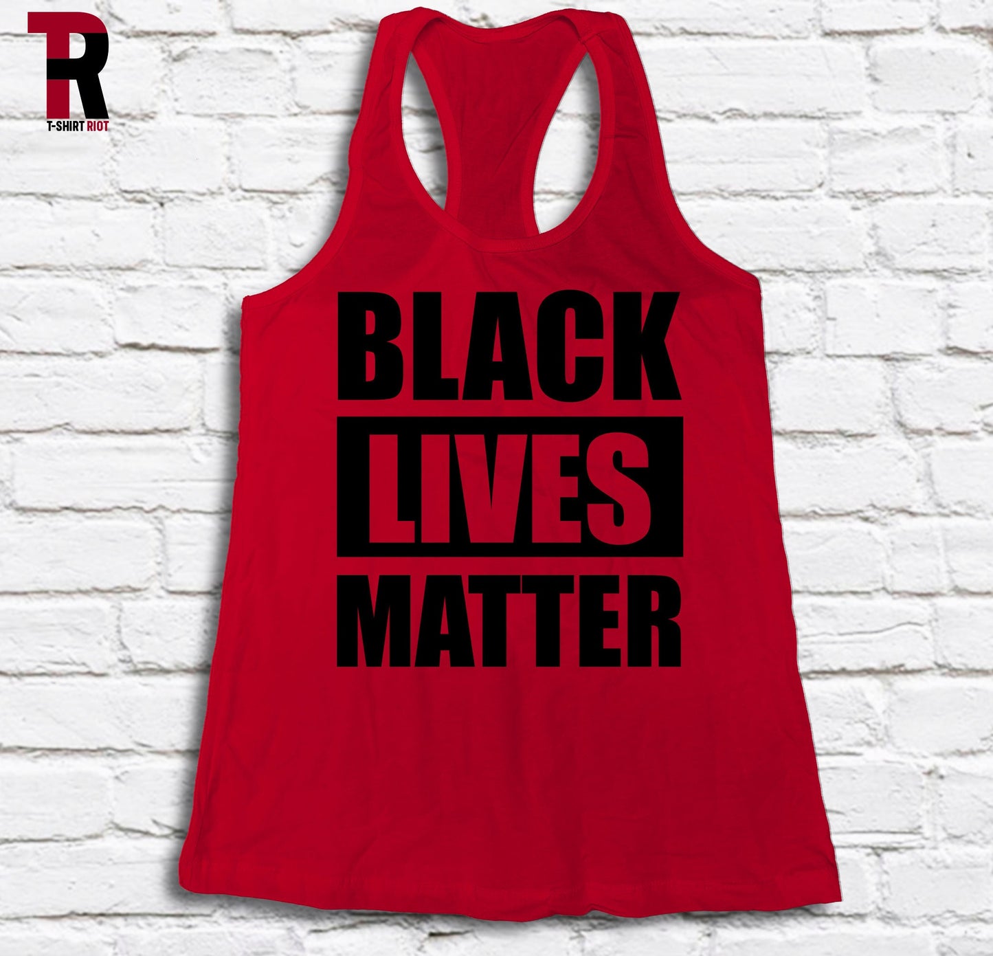 BLACK LIVES MATTER Women's Soft Style Tank | Black Ink - SKU