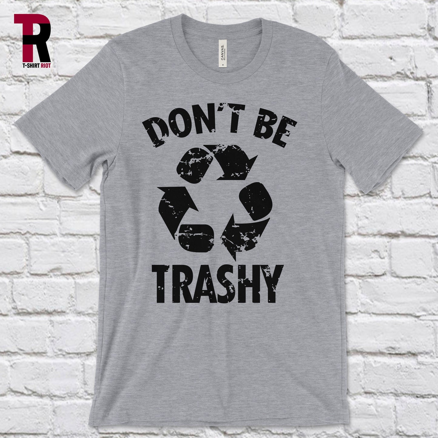 Don't Be Trashy Unisex Softstyle T-Shirt | Black Ink - SKU