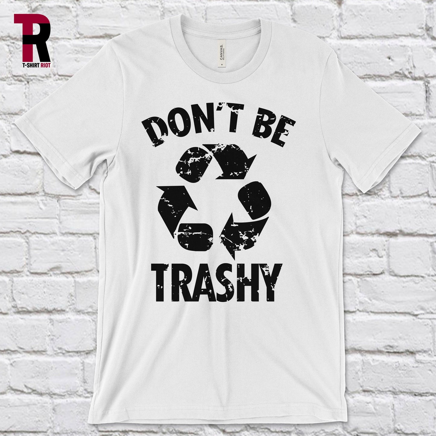 Don't Be Trashy Unisex Softstyle T-Shirt | Black Ink - SKU