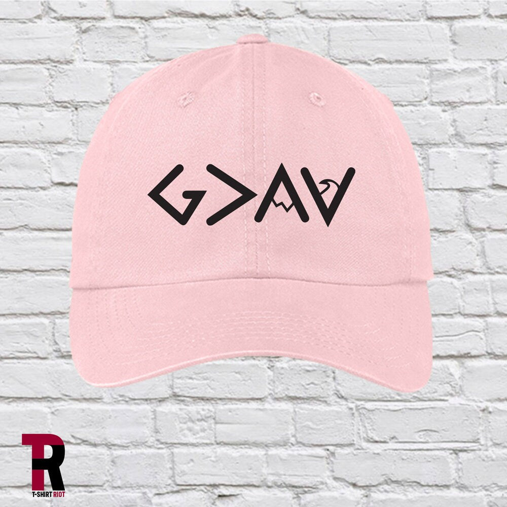 God is Greater Than Highs and Lows | Low Profile Garment Washed Unstructured Hat - SKU