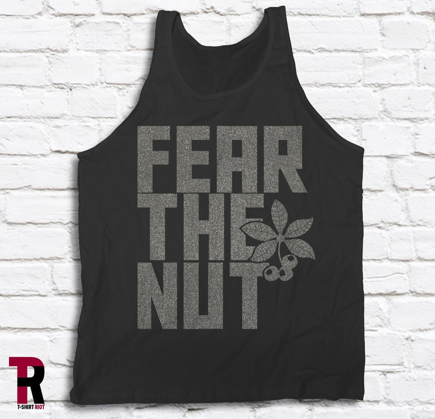 Fear The Nut Men's Bella+Canvas Tank Top | Ohio State Buckeyes | College Football Tank | Tailgating Tank - SKU