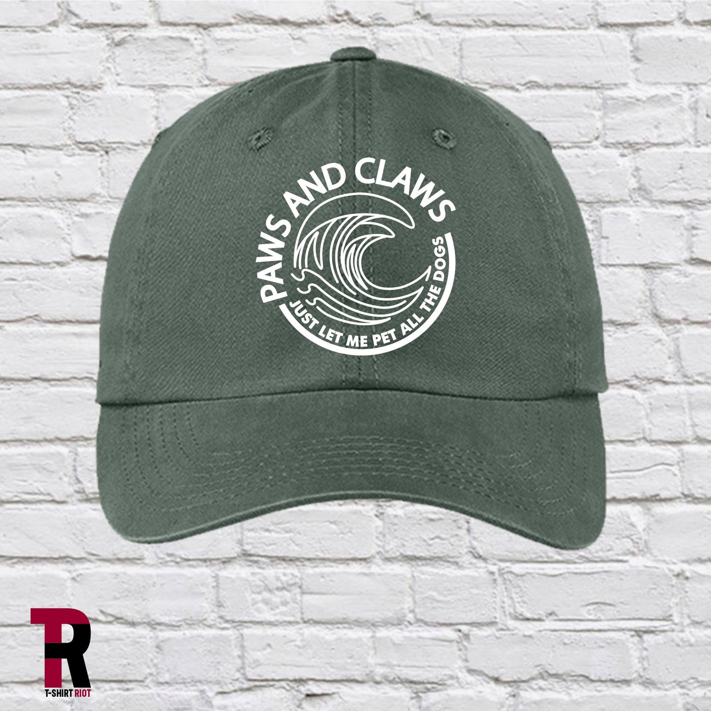 Paws and Claws | Low Profile Garment Washed Unstructured Hat - SKU