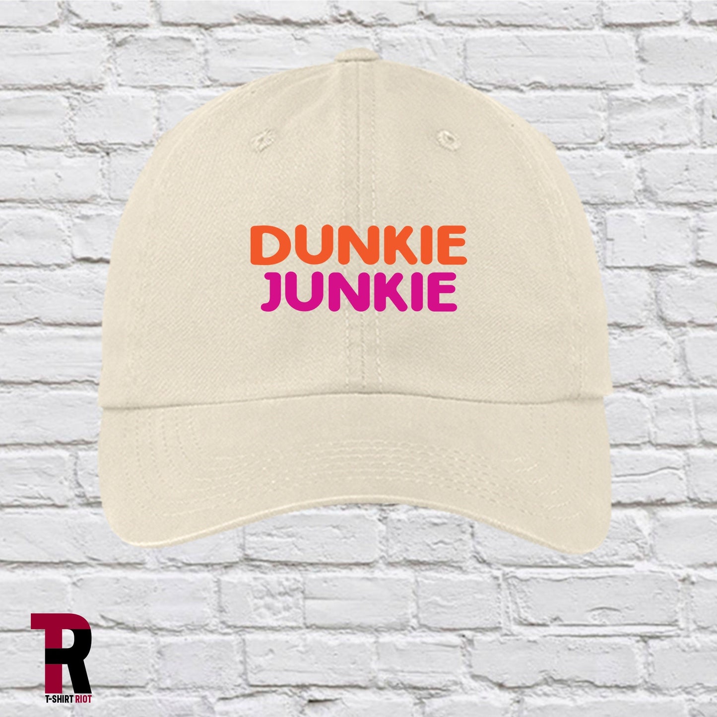 DUNKIE JUNKIE Garment Washed Low Profile Hat | Gifts for Coffee Lovers - SKU