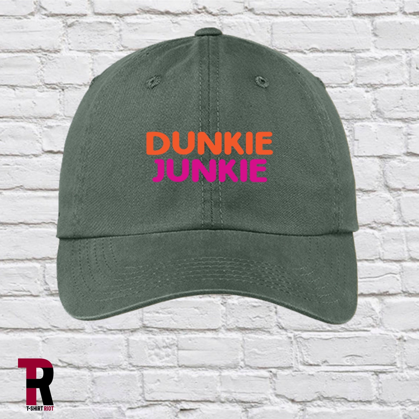 DUNKIE JUNKIE Garment Washed Low Profile Hat | Gifts for Coffee Lovers - SKU