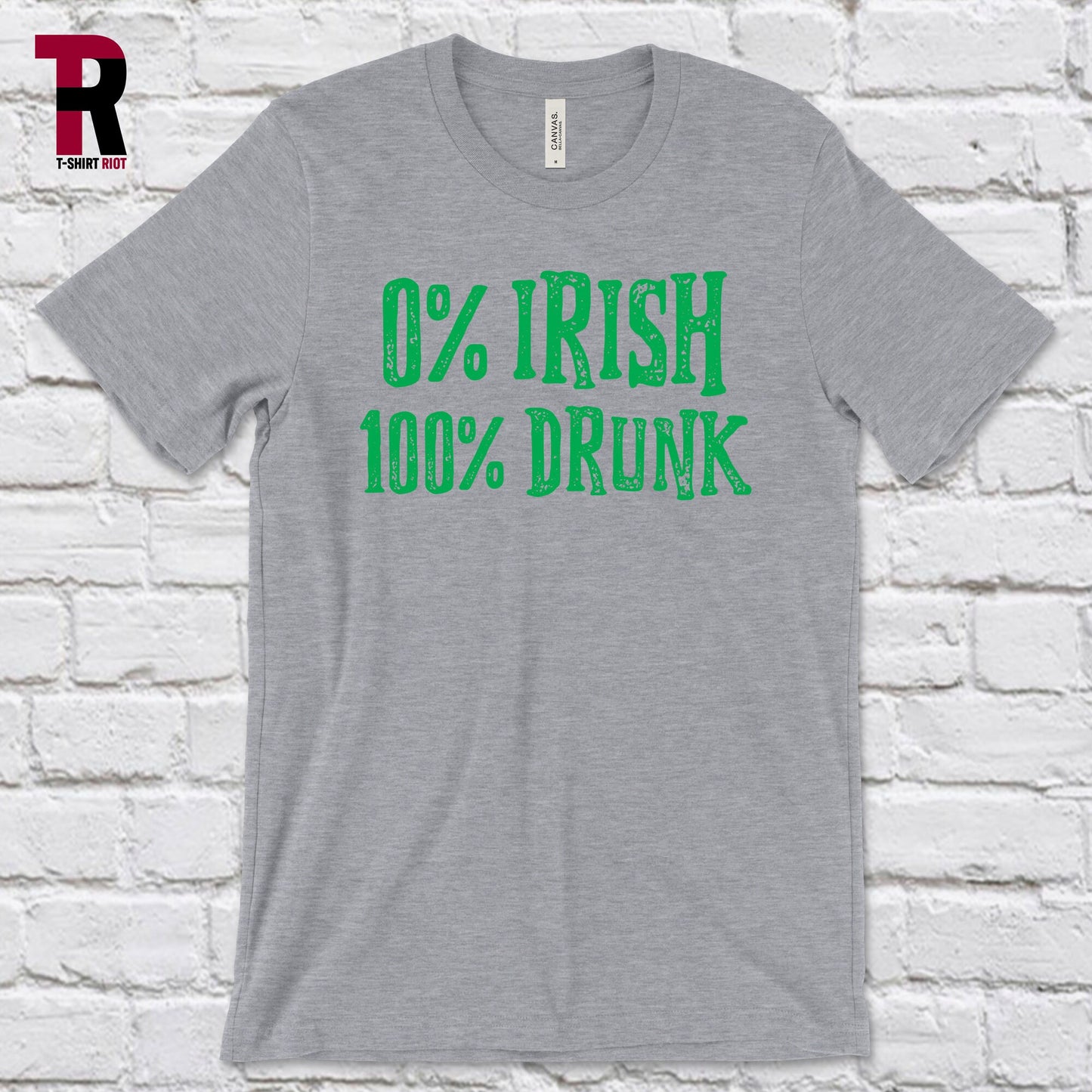 0% Irish 100% Drunk Unisex Soft Style T-Shirt | St. Patrick's Day - SKU