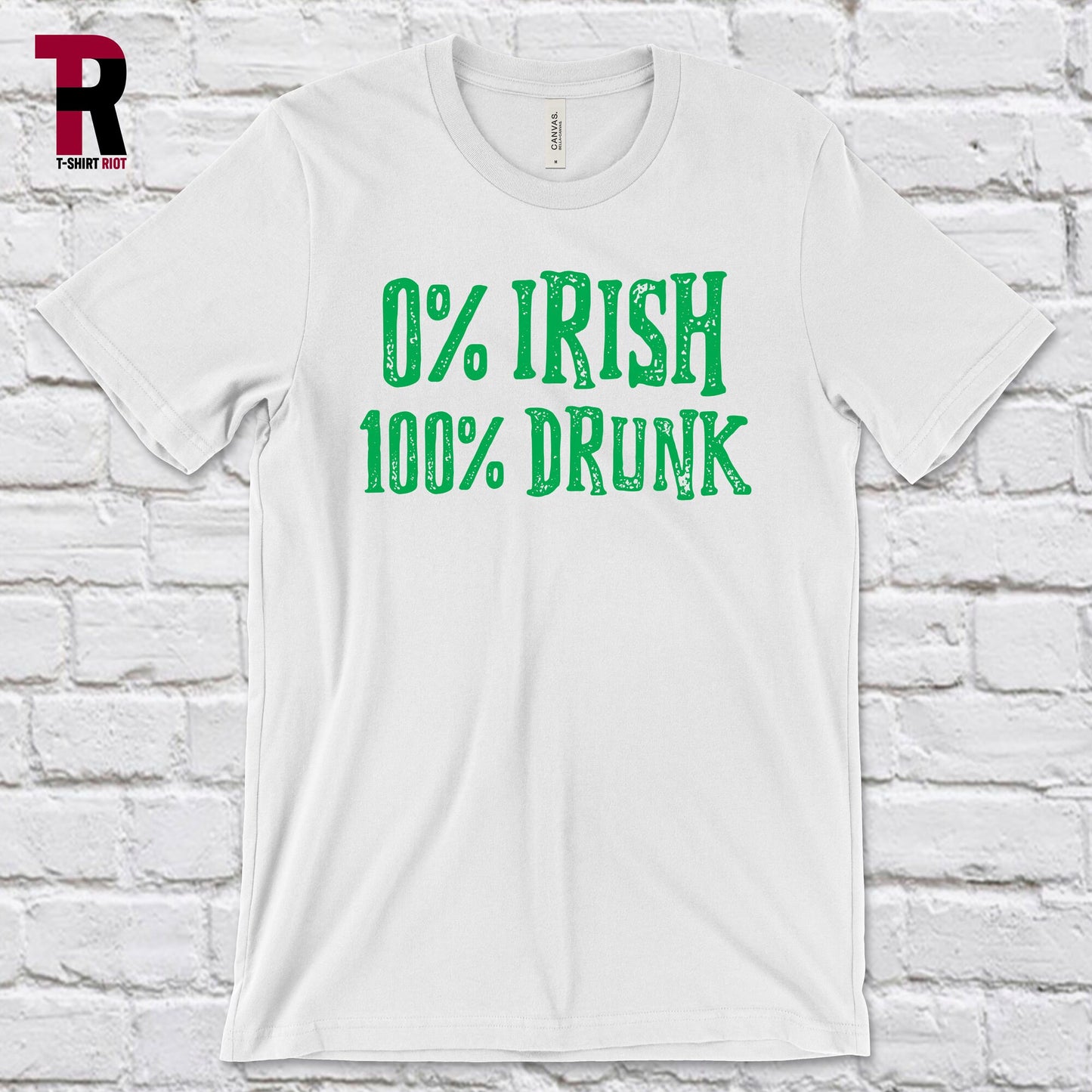 0% Irish 100% Drunk Unisex Soft Style T-Shirt | St. Patrick's Day - SKU