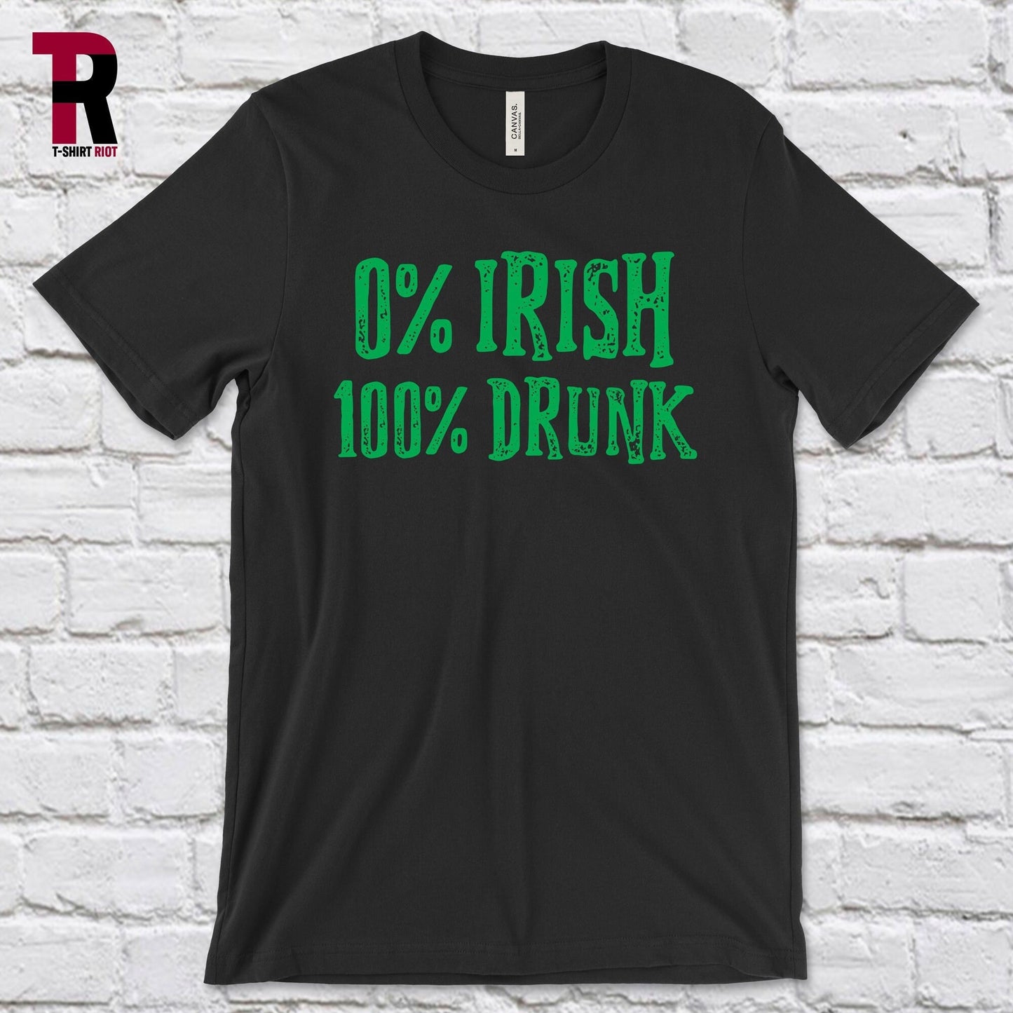 0% Irish 100% Drunk Unisex Soft Style T-Shirt | St. Patrick's Day - SKU