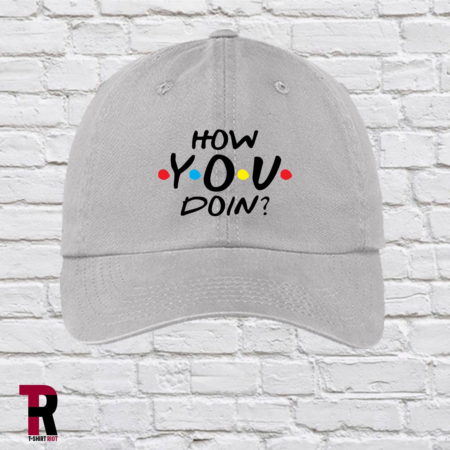 How YOU Doin? Low Profile Garment Washed Unstructured Hat | F.R.I.E.N.D.S   - SKU