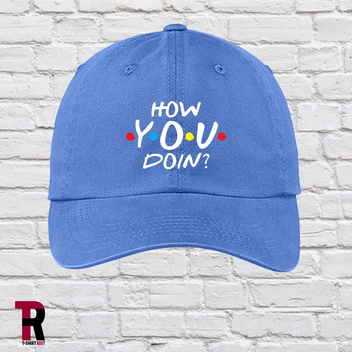 How YOU Doin? Low Profile Garment Washed Unstructured Hat | F.R.I.E.N.D.S   - SKU