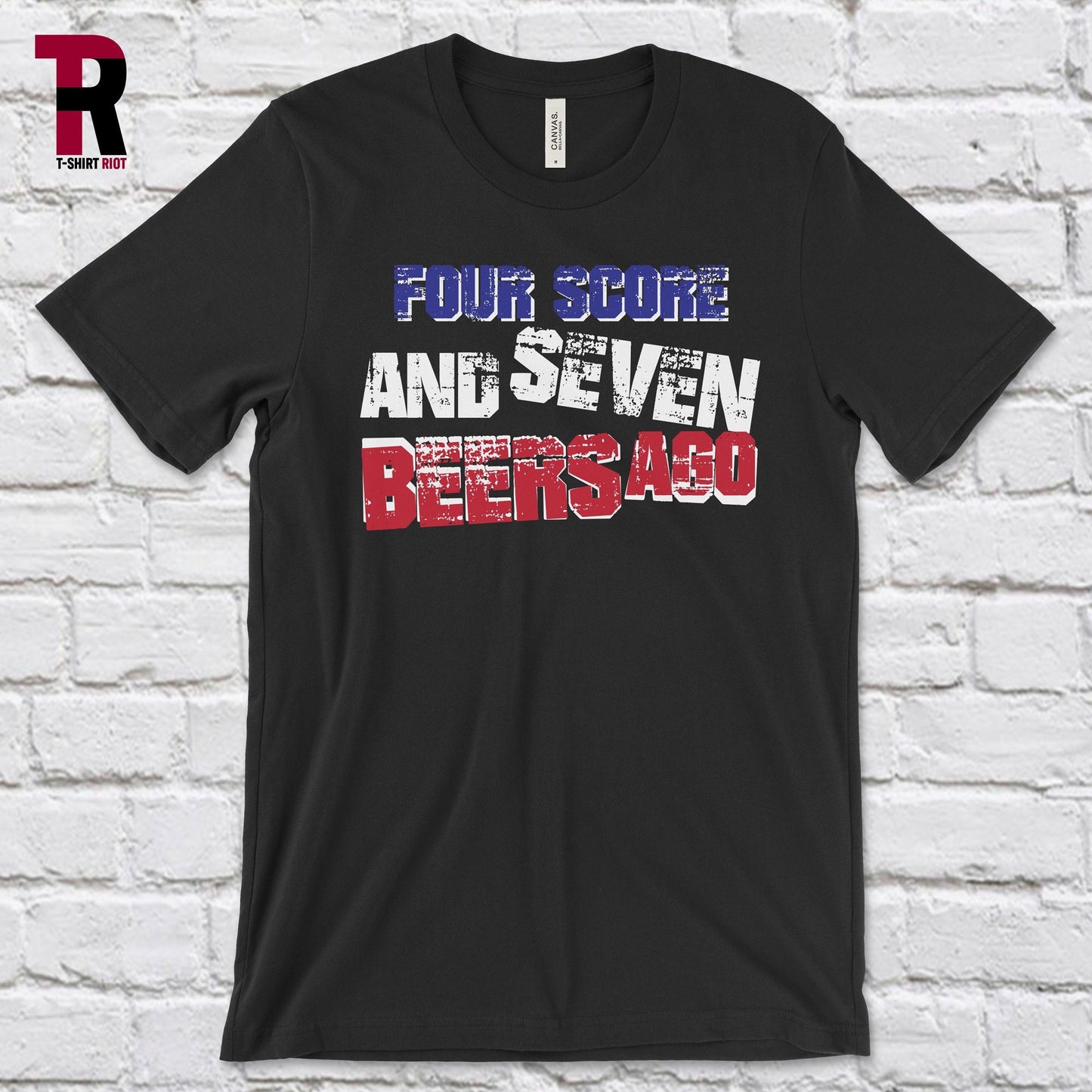 Four Score & Seven Beers Ago Unisex Softstyle T-Shirt | 4th of July - SKU