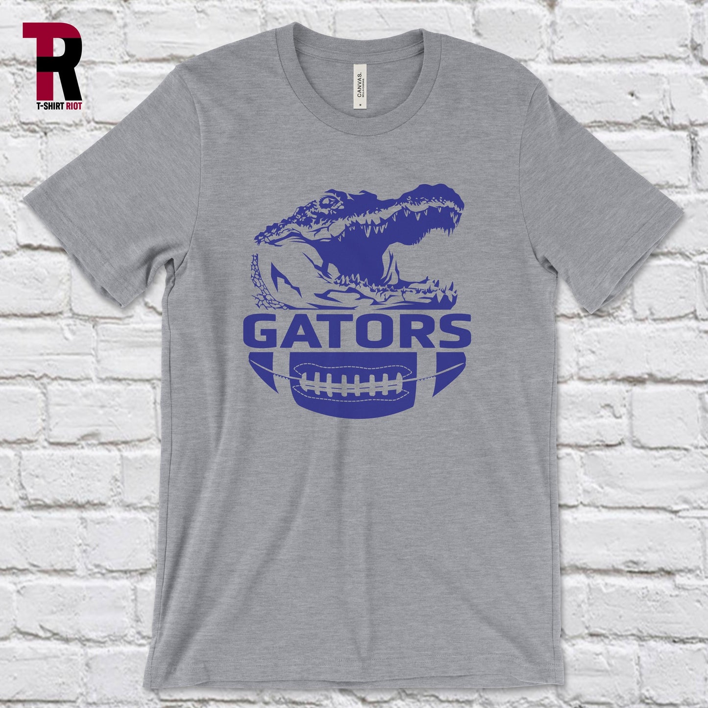 GO GATORS Unisex Bella+Canvas T-Shirt | Blue and Orange Shirt | College Football | Swamp Shirt | FL Gators | Chomp Chomp | Game Day Tee -SKU