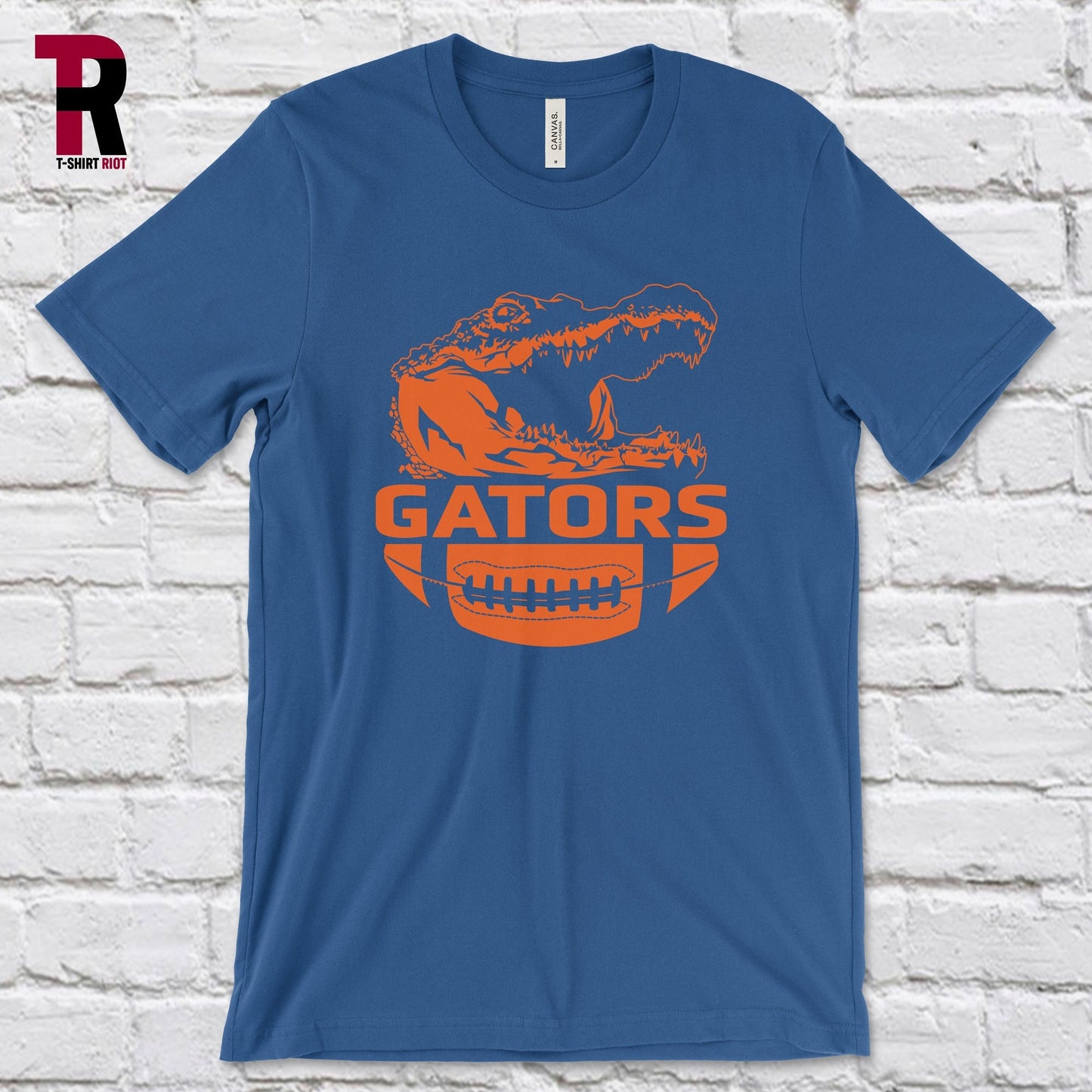 GO GATORS Unisex Bella+Canvas T-Shirt | Blue and Orange Shirt | College Football | Swamp Shirt | FL Gators | Chomp Chomp | Game Day Tee -SKU
