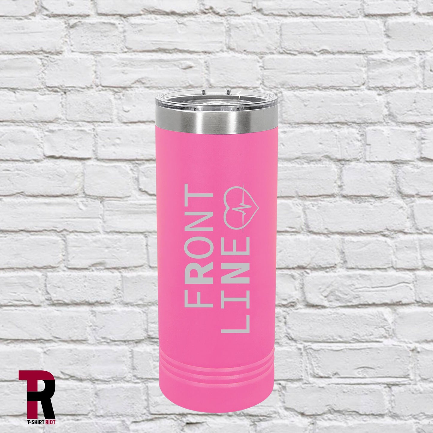 FRONT LINE Laser Engraved 22oz Insulated Skinny Tumbler - SKU