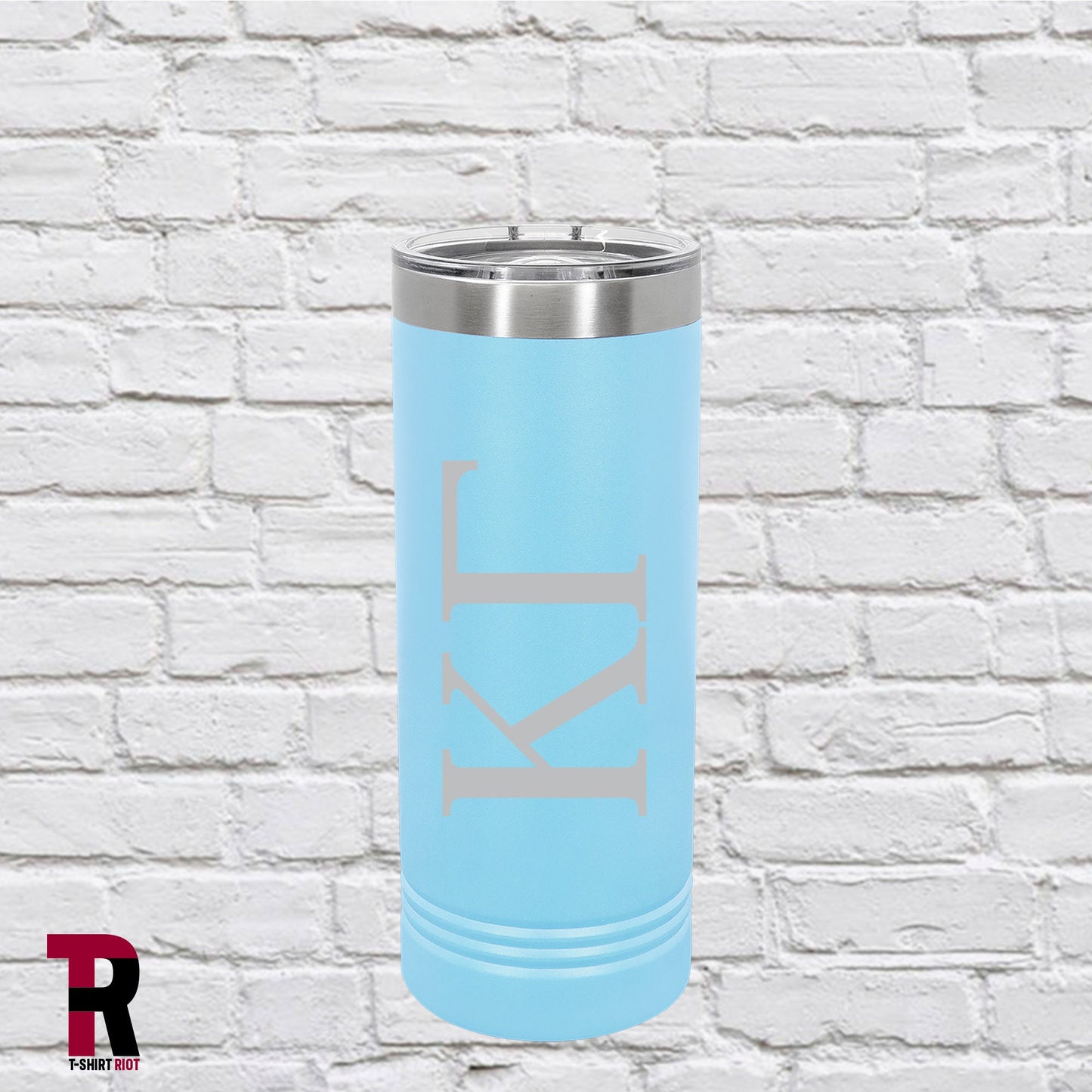 Greek Letter Laser Engraved 22oz. Insulated Skinny Tumbler - SKU - NEEDS PERSONALIZATION