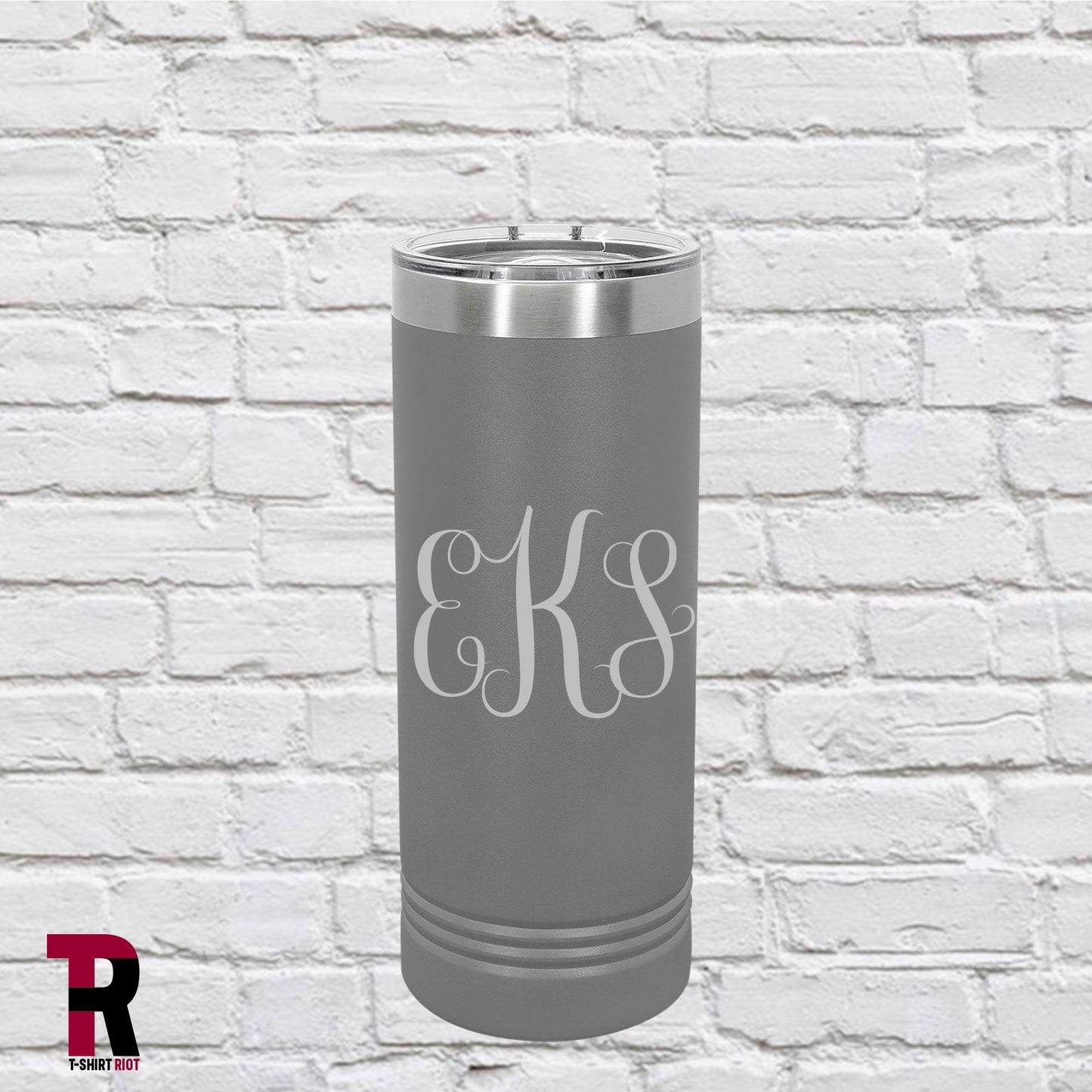 Monogrammed Laser Engraved 22oz Insulated Skinny Tumbler - SKU - NEEDS PERSONALIZATION