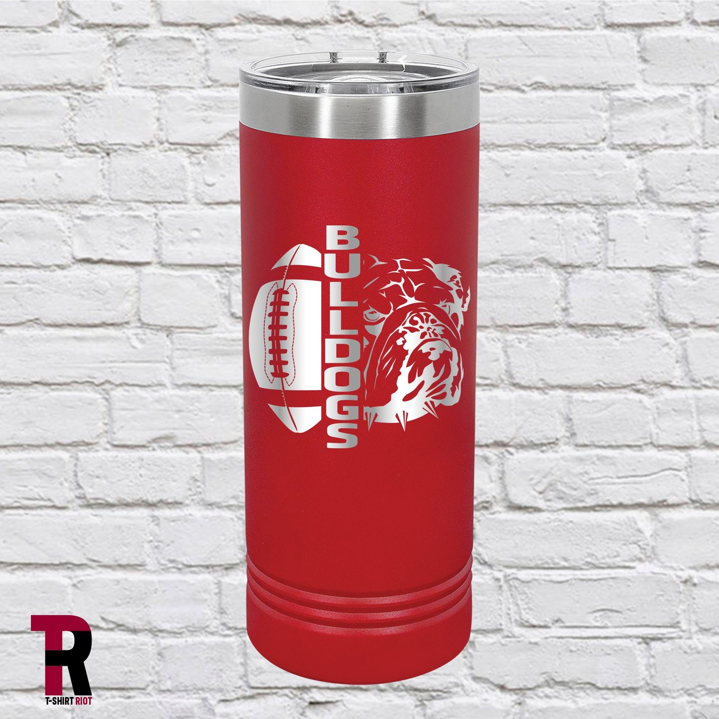 Georgia Bulldogs Laser Engraved 22oz Insulated Skinny Tumbler | UGA - SKU