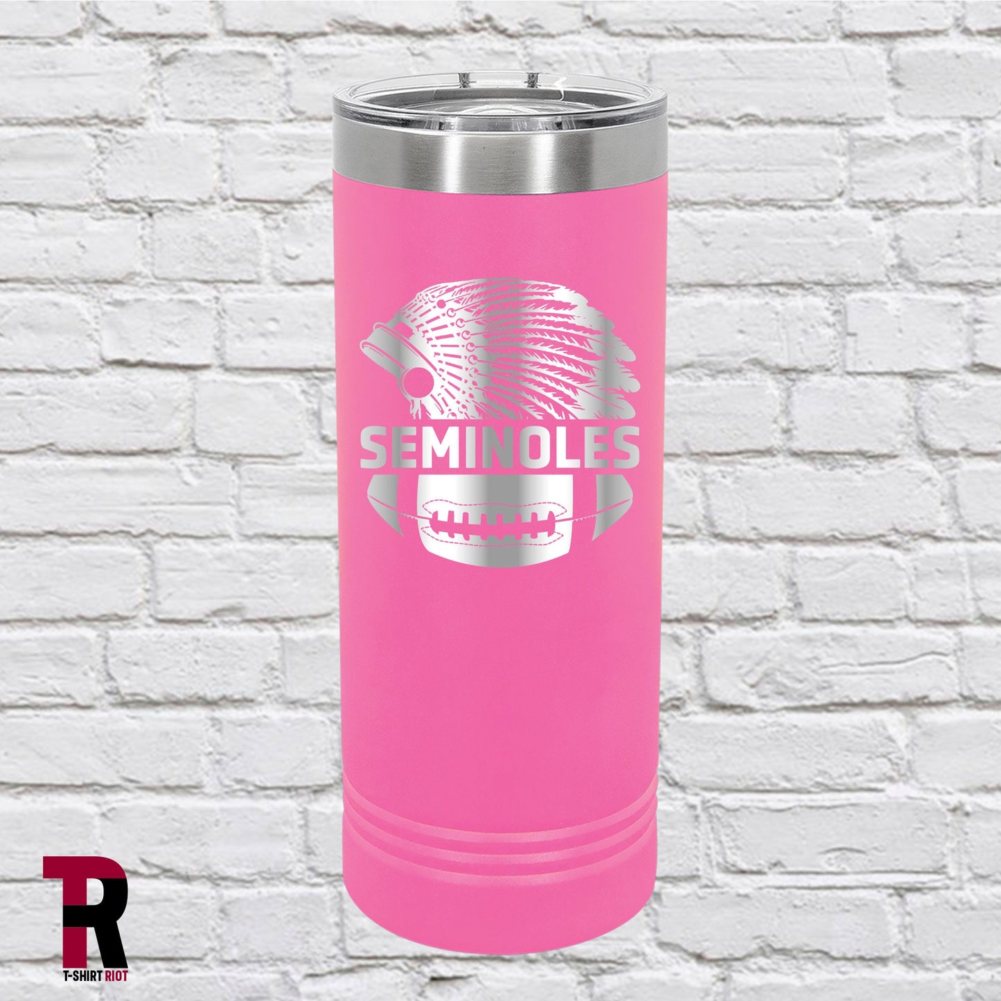 FSU Seminoles Laser Engraved 22oz Insulated Skinny Tumbler - SKU