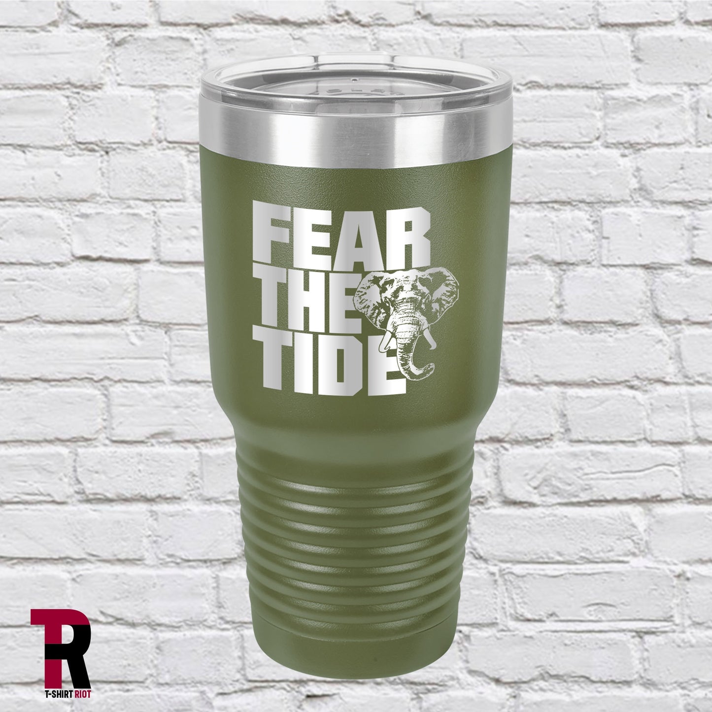 Fear The Tide Laser Engraved 30oz Tumbler | University of Alabama - SKU