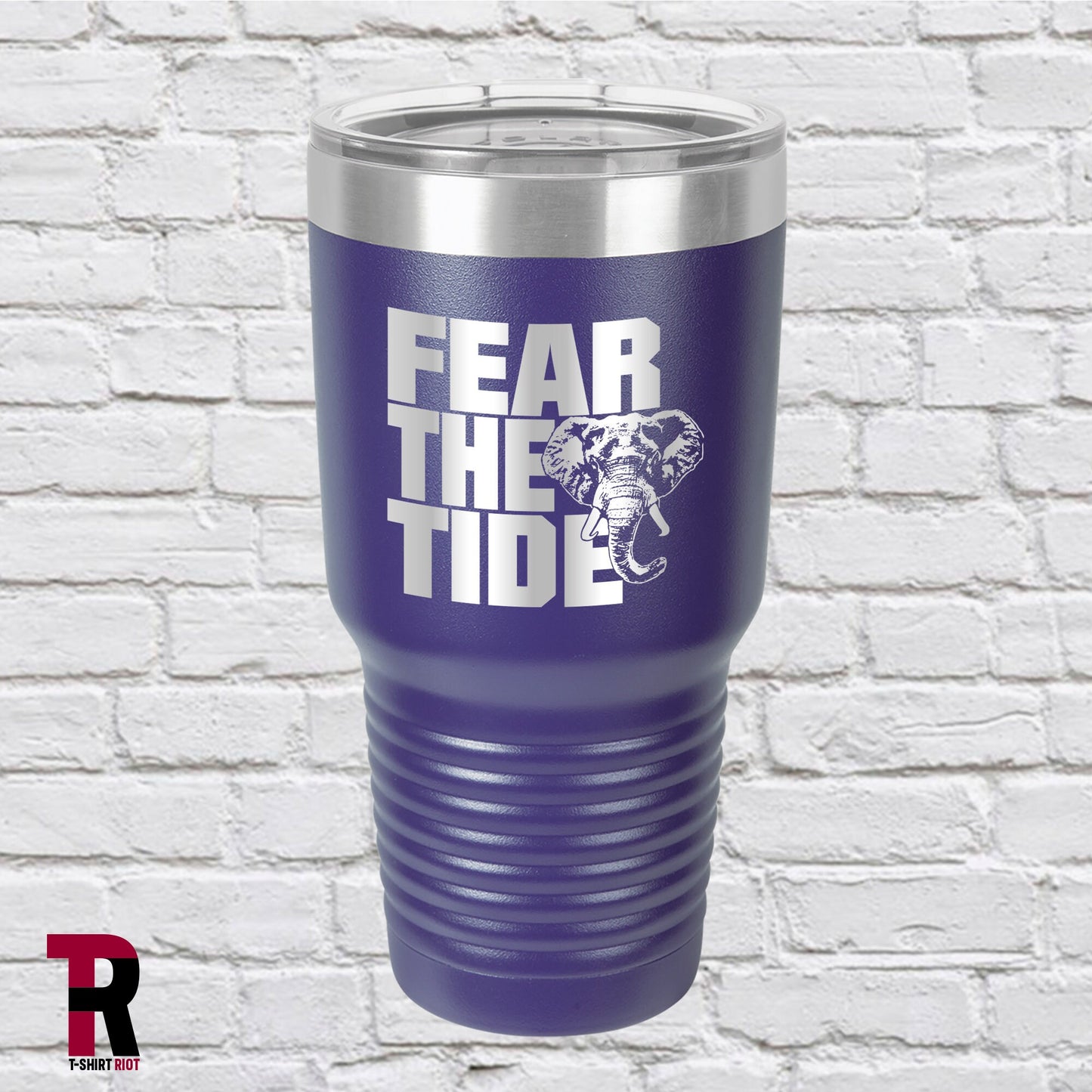 Fear The Tide Laser Engraved 30oz Tumbler | University of Alabama - SKU