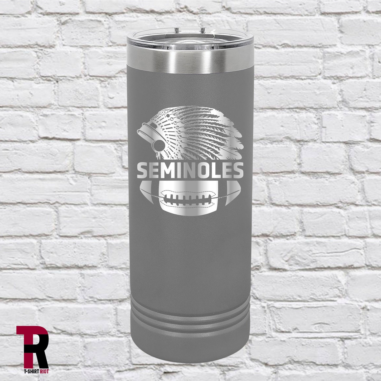 FSU Seminoles Laser Engraved 22oz Insulated Skinny Tumbler - SKU