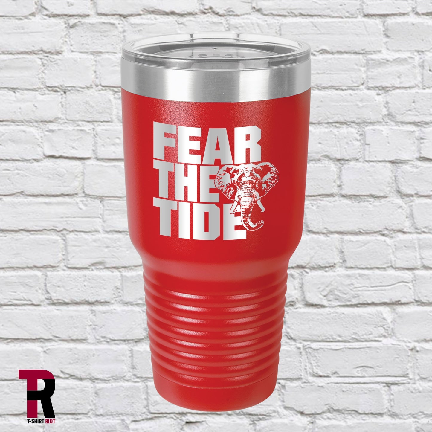 Fear The Tide Laser Engraved 30oz Tumbler | University of Alabama - SKU